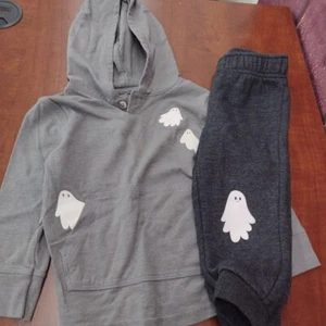 Cat & Jack Baby Halloween Outfit Hooded Long Sleeve/ Pants Set Size 18 Months - Picture 1 of 11