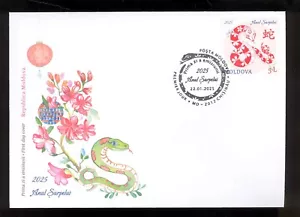 Moldova 2025 Chineese Zodiac Year 2025 - Year of Snake FDC - Picture 1 of 1