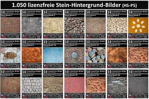 1050 Lizenzfreie Profi-Bilder Hintergrund Stein Texturen Photoshop (PSD) UVP 399 - Bild 1 von 22
