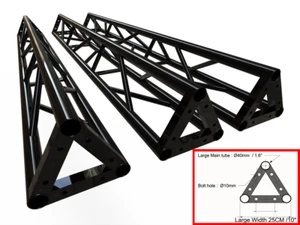 3X 5' Aluminum Triangular Trussing Mobile DJ Light Bolt Truss Section Wide 10" - Picture 1 of 27