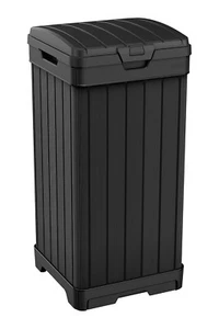 38 Gallon Outdoor Trash Can with Fade-Resistant Finish & Easy Cleaning Drawer - Picture 1 of 11