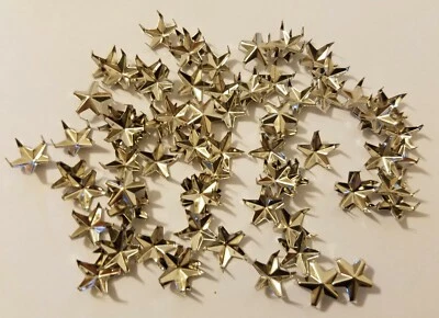 50 piezas Tachuelas en forma de estrella piramidal de metal níquel tono plata espigas artesanías  Foto 1 de 3