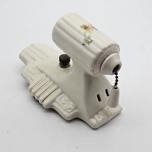 Vtg Porcelier Porcelain Underwriters Electric Floral Wall Sconce Light Fixture - Picture 1 of 9