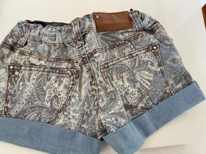 girl Cute cotton Blue Short shorts jeans Denim Size 7 beach school Summer Spring - Picture 1 of 3