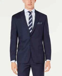 Ryan Seacrest Men's Suit Coat Blazer Modern Fit Blue Plaid style 03 Jacket 40R - Picture 1 of 15