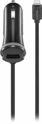 Insignia 25W Apple MFi Certified 9' Car Charger for iPhone / iPad / iPod - Black - Image 1 of 2
