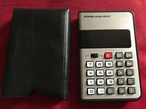 rare ancienne calculator calculatrice vintage HOMELAND 8101 collection pop art - Photo 1/4