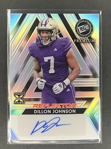2024 Leaf Press Pass Premium DILLON JOHSON Reflector Auto /25 RC - Picture 1 of 1