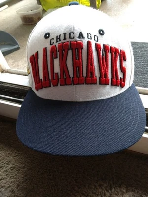Chicago Blackhawks Zephyr Snapback Spell Out Hat - Image 1 of 4