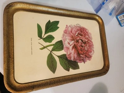 Peonies Serving Tray- 12x17 - Image 1 of 3