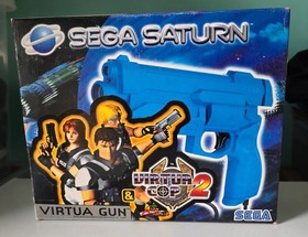 Sega Saturn Virtua Gun + Virtua Cop 2 Game Complete With Box  Great Condition