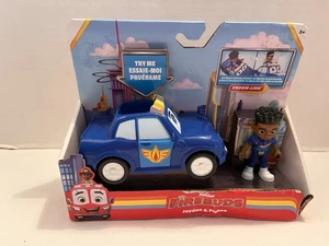Disney Junior Firebuds Jayden & Piston Action Figure & Police Car Bonus Stickers - Picture 1 of 7