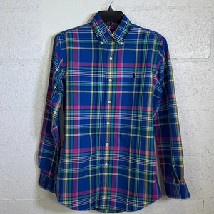 Polo Ralph Lauren Men's Classic-Fit Plaid Performance Shirt, Royal/pink XS $138 - Picture 1 of 10