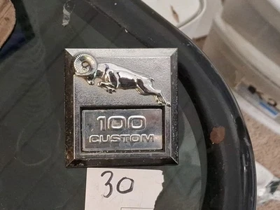 1981-91 DODGE RAM TRUCK / RAMCHARGER CUSTOM 100 FENDER EMBLEM OEM MOPAR - Image 1 of 4