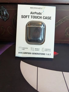 Merkury Innovation Soft Touch Case For Apple Airpods (Black) - Picture 1 of 3