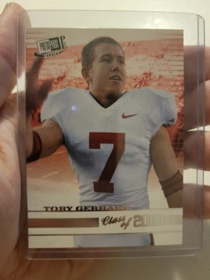 NFL Press Pass PE Football Toby Gerhart Class of 2010 Rookie Card Stanford - Image 1 of 2