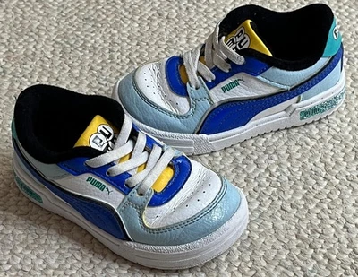 Zapatillas deportivas PUMA CA California Pro Pinball niño pequeño niño talla 8C blanco azul zapatos Foto 1 de 4