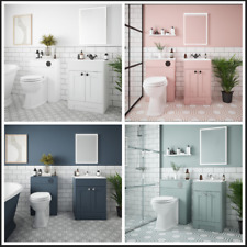 New Traditional Furniture 600mm Vanity Unit & WC Unit Packages-Handle Choice