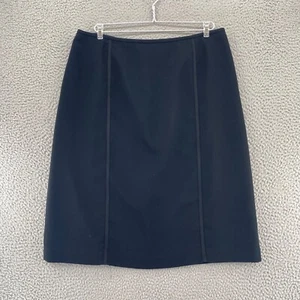 Le Suit Skirt Womens 16 Black Above Knee A Line Seam Detail Office Career Work - Picture 1 of 10