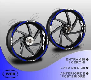 Adesivi cerchi moto yamaha fz6 blu  - Picture 1 of 2