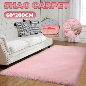 Kid Friendly Shaggy Rugs Soft Fluffy Shag Area Rug Living Room Bedroom Carpet US - Picture 1 of 9