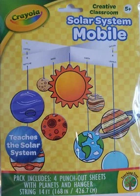 Crayola Color the Solar System Mobile Age 5+, Punch-Out con cuerda Foto 1 de 2