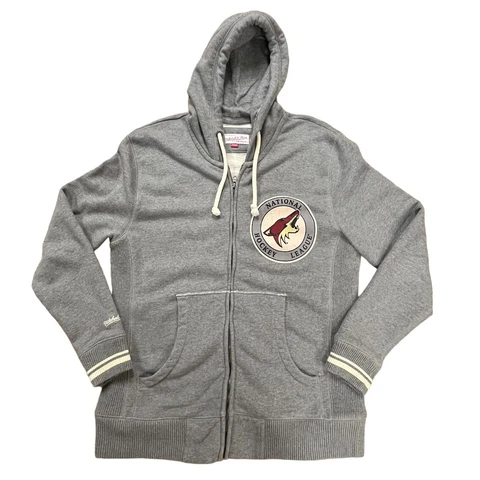Phoenix Coyotes Jacket Womens Medium Mitchell and Ness Hoodie Arizona Hockey Cover