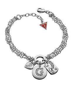 GUESS Bracelet Chaîne de Main UBB31007 Argenté - Picture 1 of 1