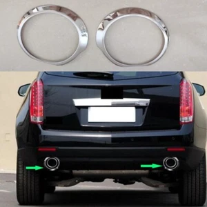 2x For Cadillac SRX 2010-2016 Rear Left Right Throat Stainless Silver Trim Cover - Picture 1 of 2