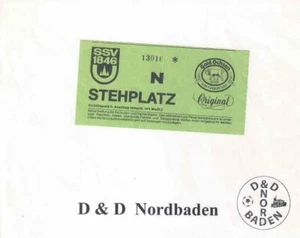 Ticket / Eintrittskarte   92/93    Aufstieg    SSV Ulm 1846 - Kickers Offenbach - Bild 1 von 1