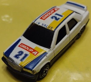 Vintage Yatming #821 White Mercedes Benz 1:64 Diecast Car #21 Group A Graphics - Picture 1 of 7