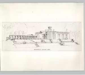 ARCHITEKT Zeichnung Südrasen Clos Pegase Weingut Michael Graves 1985 Pressefoto - Bild 1 von 2