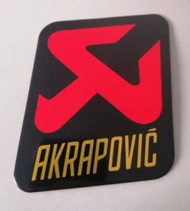 Akrapovic Auspuff Emblem Aufkleber Hitzefest Aluminium - Bild 1 von 1