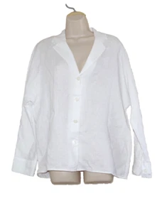 Wilfred Aritzia Color white Ecru Freeform Linen Shirt Size:S - Picture 1 of 4