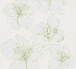 Jette Vliestapete Livingwalls Grün Weiß Floral 959882 - Bild 1 von 1