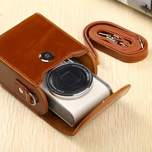 Camera bag.Leather protective cover. shoulder strap.for Sony DSC-RX100M series - Picture 1 of 17