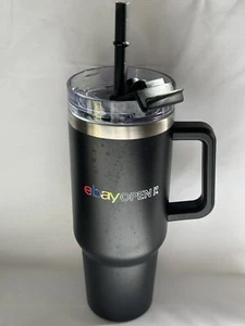 eBay Branded 40 oz Stanley-Style Stainless Steel Tumbler Insulated Mug - Picture 1 of 2
