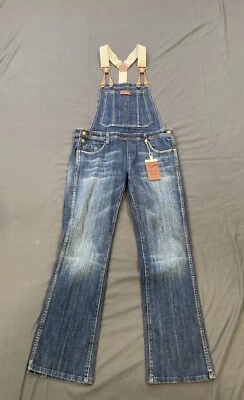 Vigoss Juniors Overalls With Leather Suspender Size 13 Country - Image 1 of 4