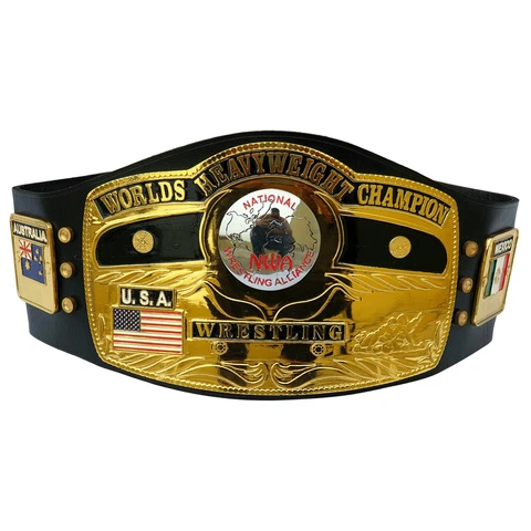 NWA Domed Globe World Heavyweight Wrestling Championship Replica Tittle Belt 2MM Cover