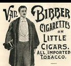 1895 Van Bibber cigare cigarette fumeur tabac beau homme chapeau topcoat annonce 8957