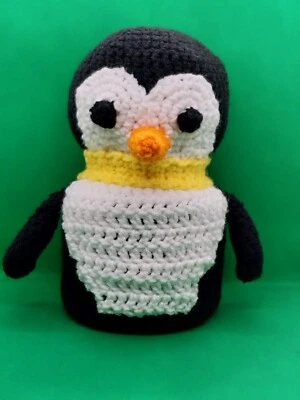 Cubierta de papel higiénico Penguin, soporte de papel higiénico de invierno, papel higiénico acogedor Foto 1 de 4