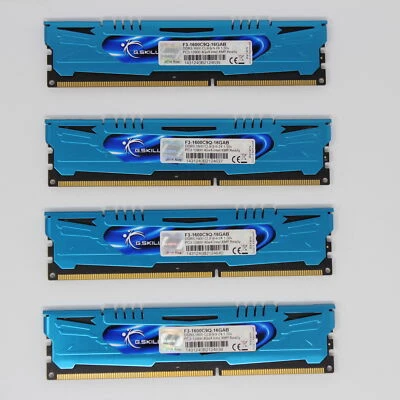 G.Skill Ares 16 GB (4x4GB) F3-1600C9Q-16GAB PC3-12800 (DDR3-1600) RAM (#17792) - Bild 1 von 2