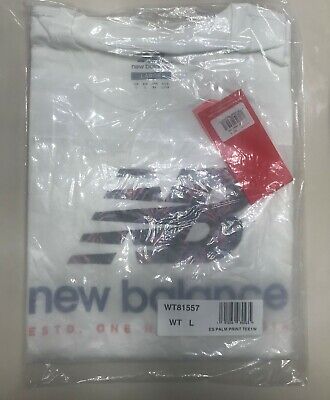 New Balance Women's LG Short Sleeve Palm Print T-Shirt New W/Tags Part # WT81557 • 22.95€