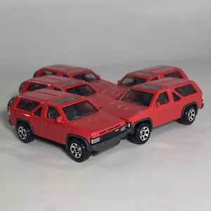 1985 Nissan Pathfinder Red 1:64 Collectible Diecast Diorama SUV #54 Lot of 5 - Picture 1 of 13