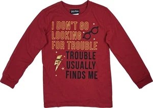 Camiseta informal Harry Potter niños roja manga larga algodón estampado metálico talla XL 7 - Imagen 1 de 2