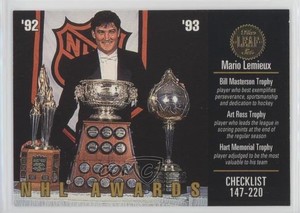 1993-94 Leaf Mario Lemieux #210 HOF