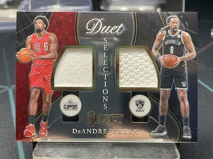 2020-21 Panini Select DeAndre Jordan Duet Selections Game Used Patches DS-DAJ - Picture 1 of 2