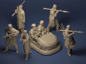 1/72 Arab Army 7 Person Soldier Model 3D Printed - Bild 1 von 2