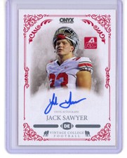 Jack Sawyer auto autograph card 2022 Onyx College Football Ohio State Buckeyes