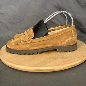 Jack Rogers Tabby Loafers Women's 6.5M/37.5 Tan Suede Rubber Soles Slip On Shoes - Bild 1 von 9